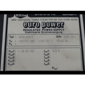 ELBA Euro Power ESP81244/X Stromversorgung power supply