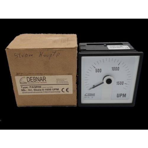 Debnar PAQR96 0-1600 UPM Messger&auml;t Drehspulinstrument f&uuml;r Gleichspannung