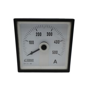 Debnar PAQR96 0-500 A Messgerät Drehspulgerät...