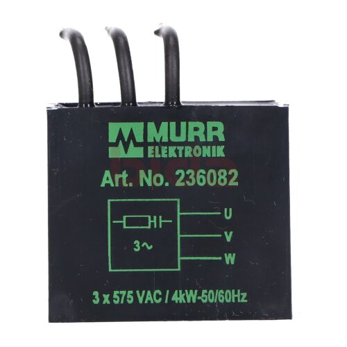 Murr Art. No. 236082 3x 575 VAC /4kW-50/60Hz Motorentst&ouml;rmodul  Motor Interference Suppression Module