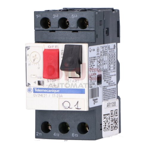 Telemecanique GV2ME21/17-23A Motoschutzschalter Motor Protection Switch