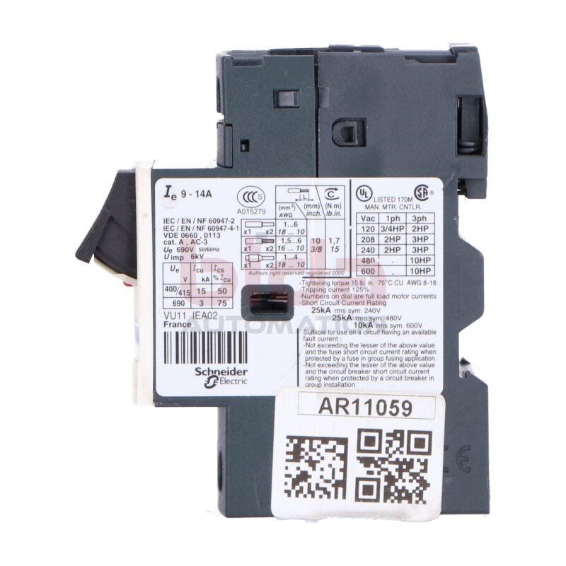 Telemecanique GV2ME16 / 9-14A Motoschutzschalter Motor Protection Switch