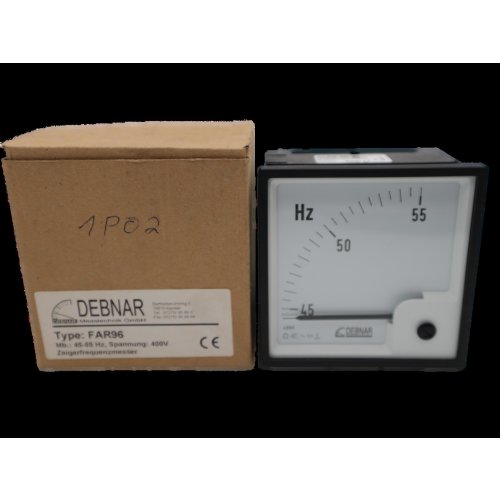 Debnar FAR96 45-55 Hz Messger&auml;t Zeigerfrequenzmesser pointer frequency meter