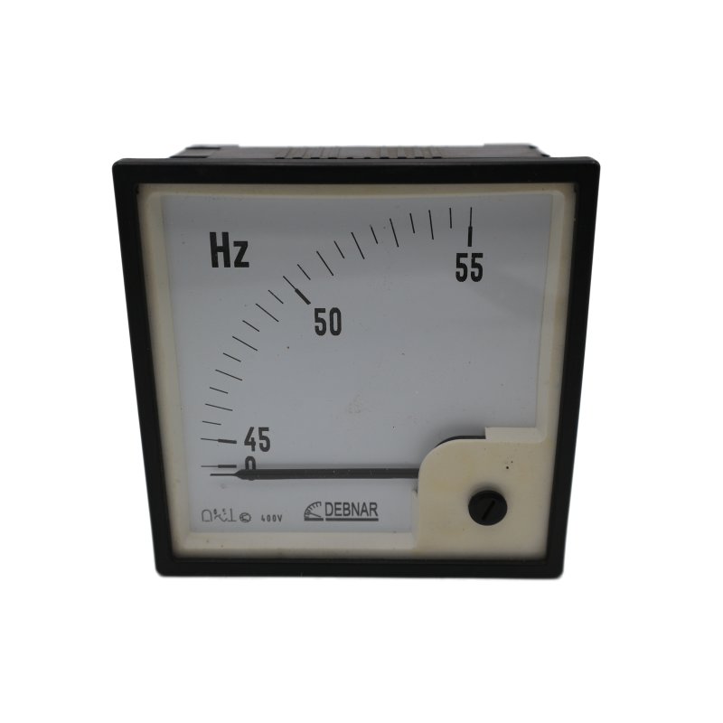 Debnar FAR96 45-55Hz Messger&auml;t Zeigerfrequenzmesser pointer frequency meter used