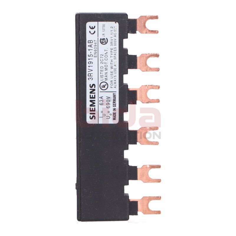 Siemens 3RV1915-1AB / 3RV1 915-1AB 3-Phasen-Sammelschiene 3-Phasen Busbar
