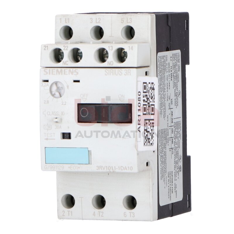Siemens 3RV1011-1DA10 / 3RV1 011-1DA10 Leistungsschalter Circuit Breaker