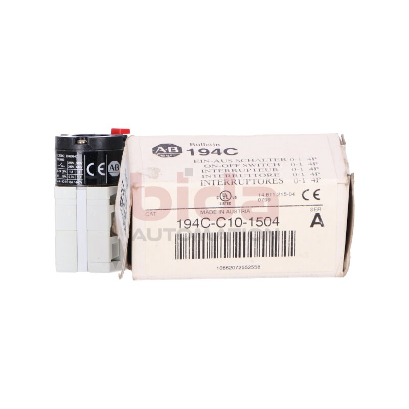 Allen-Bradley 194C-C10-1504 Trenn - Steuerschalter Control Switch