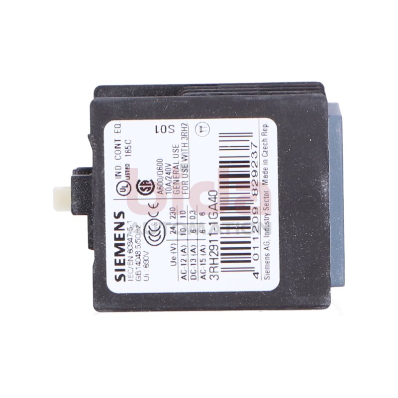 Siemens 3RH2911-1GA40 Hilfsschalter frontseitig Auxiliary Switch