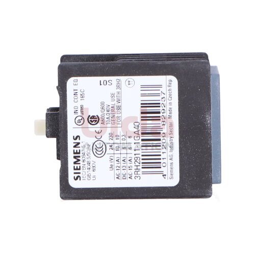 Siemens 3RH2911-1GA40 Hilfsschalter frontseitig Auxiliary Switch