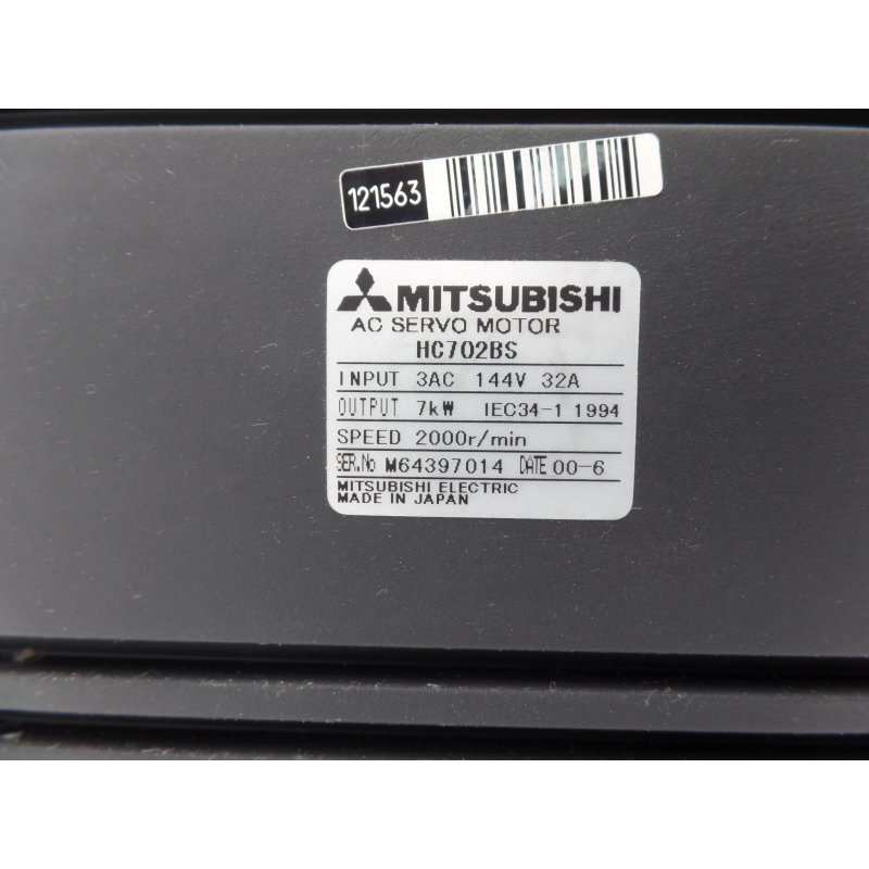 Mitsubishi HC702BS Servomotor Servo Motor OSE104S2 2000r/min 32A 7kW