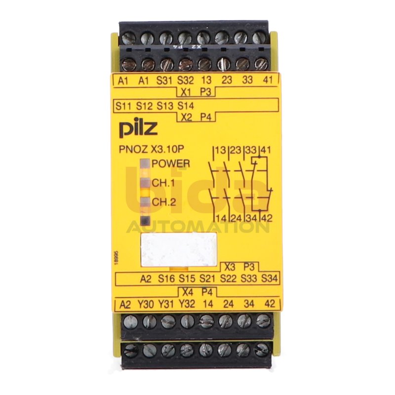 Pilz PNOZ X3.10P 24VACDC 3n/o 1n/c 1st  777314 Scherheitsschaltger&auml;t Safety Switchgear