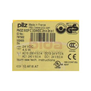 Pilz PNOZ XV2P C 3/24VDC 2n/o 2n/ot  787502...