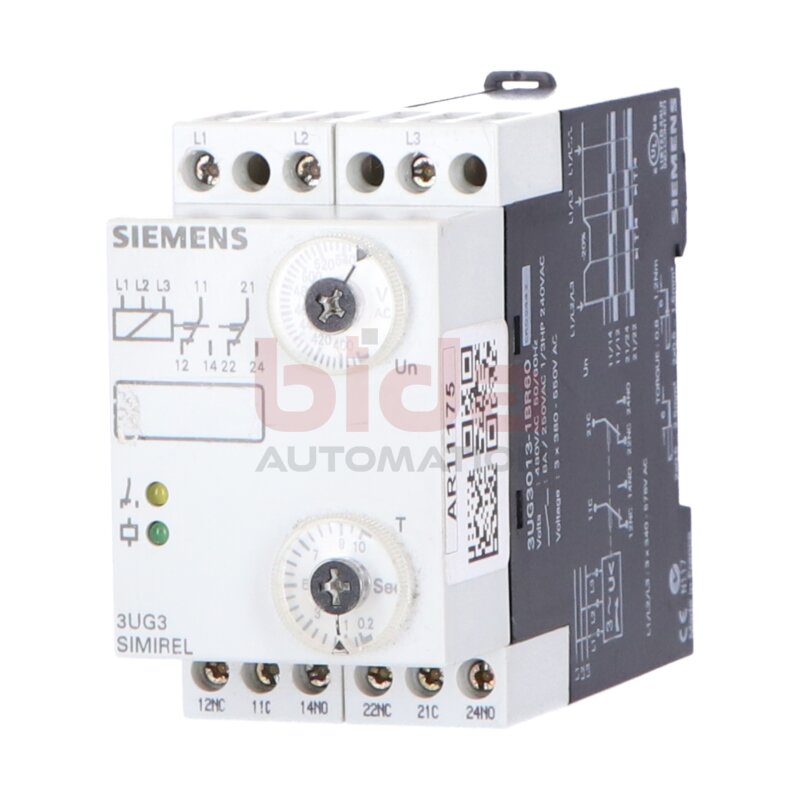 Siemens 3UG3013-1BR60 / 3UG3 013-1BR60 &Uuml;berwachungsrelais Monitoring Relay