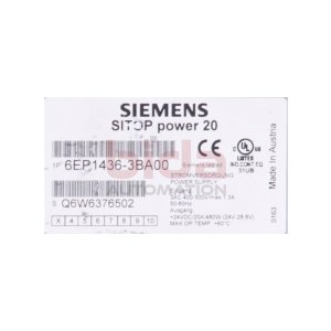 Siemens 6EP1436-3BA00 SITOP Modular 20 A Stromversorgung...