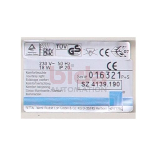 Rittal SZ 4139.190 Schaltschrankleuchte Control Cabinet Light