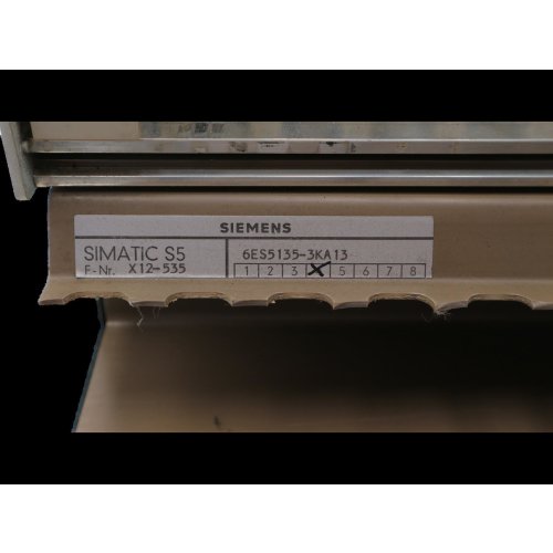 Siemens Simatic S5 6ES5135-3KA13 Gestell rack Schrank 6ES5955-3LC14 power supply
