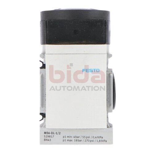 Festo MS6-DL-1/2 529817 Druckaufbauventil Pressure Build-Up Valve