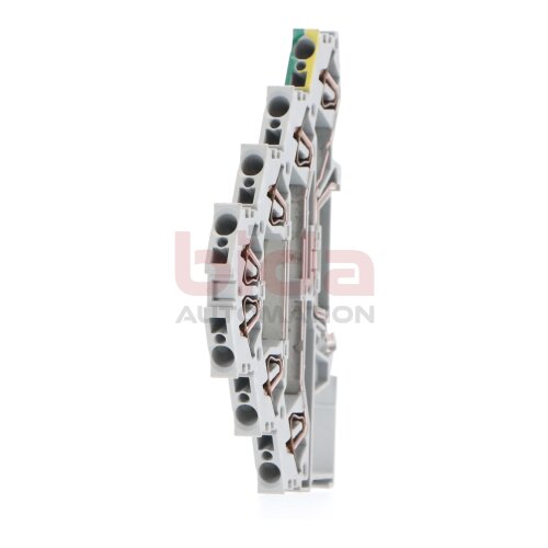 Wago 281-530 Vierstock - Durchgangsklemme 4 mm&sup2; Quadruple Deck Reil Mounted Terminal Block