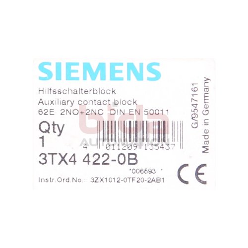 Siemens 3TX4 422-0B Hilfsschalterblock auxiliary contact block 3TX4422-0B
