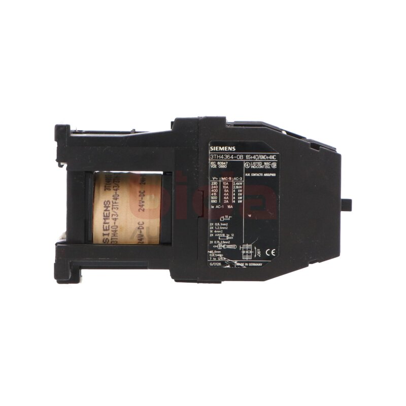 Siemens 3TH4364-0B / 3TH4 364-0B Hilfssch&uuml;tz Auxiliary Contactor