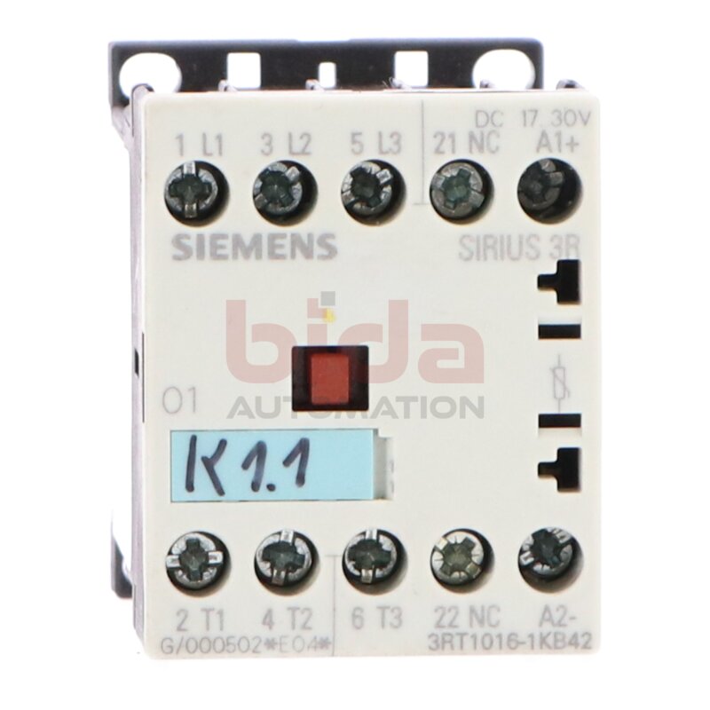 Siemens 3RT1016 -1KB42 / 3RT1 016 -1KB42 Leistungssch&uuml;tz Power Contactor