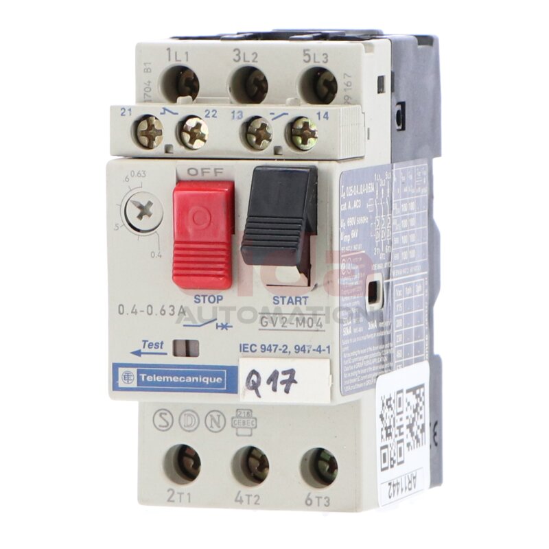 Telemecanique GV2-M04 Motoschutzschalter Motor Protection Switch