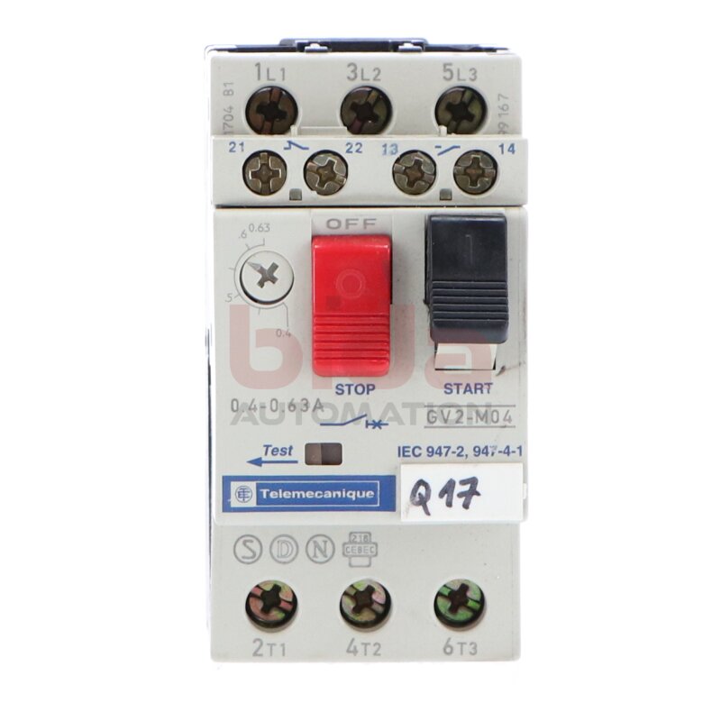 Telemecanique GV2-M04 Motoschutzschalter Motor Protection Switch