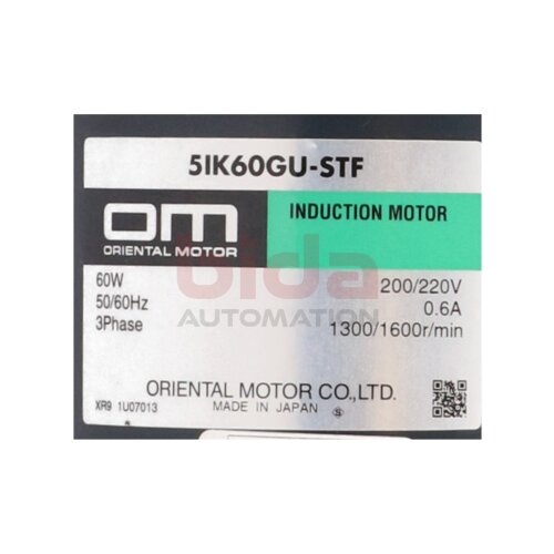 Oriental Motor 5IK60GU-STF Induktionsmotor Induction Motor