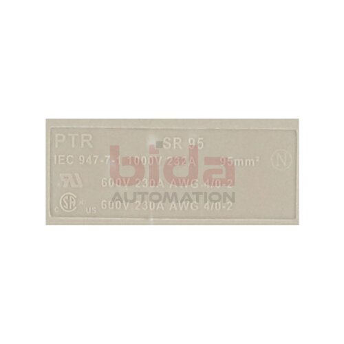 PTR SR 95 Klemmblock Terminal Block