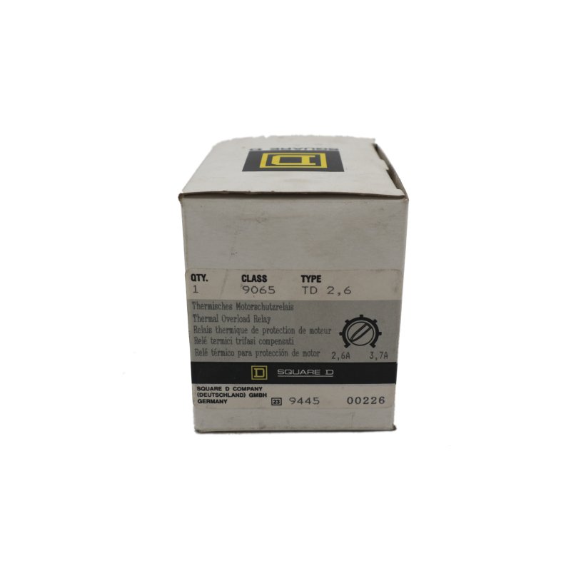 Square D 9065 TD 2,6 Thermisches Motorschutzrelais thermal overload relay TD2,6