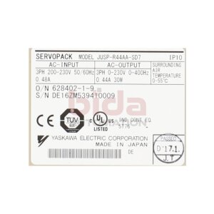 Yaskava JUSP-R44AA-SD7 Servoverstärker Servo Pack...