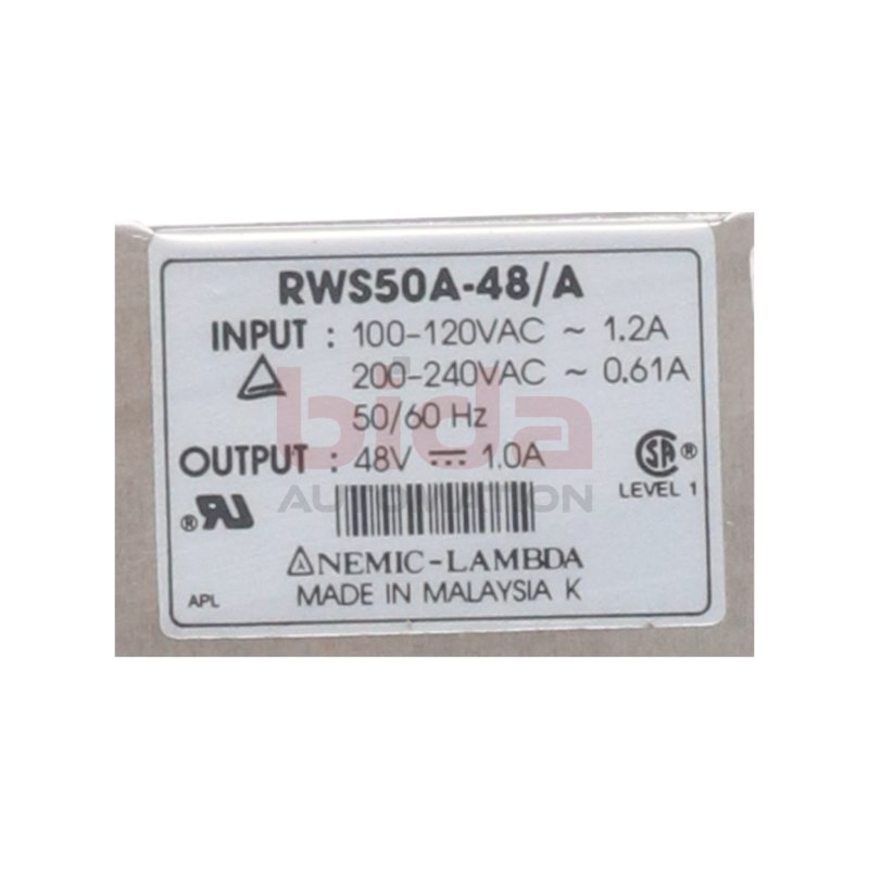 Nemic-Lambda RWS50A-48/A Schaltnetzteil Switching Power Supply
