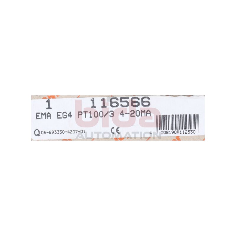 Weidm&uuml;ller EMA EG4 PT100/3 4-20MA (116566) Signalwandler Singal Converter