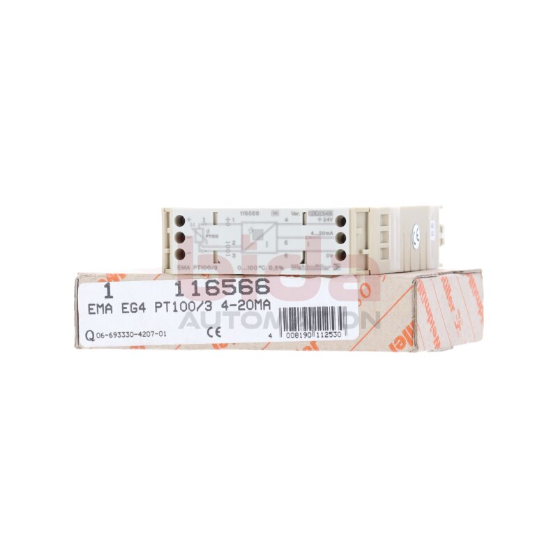 Weidm&uuml;ller EMA EG4 PT100/3 4-20MA (116566) Signalwandler Singal Converter