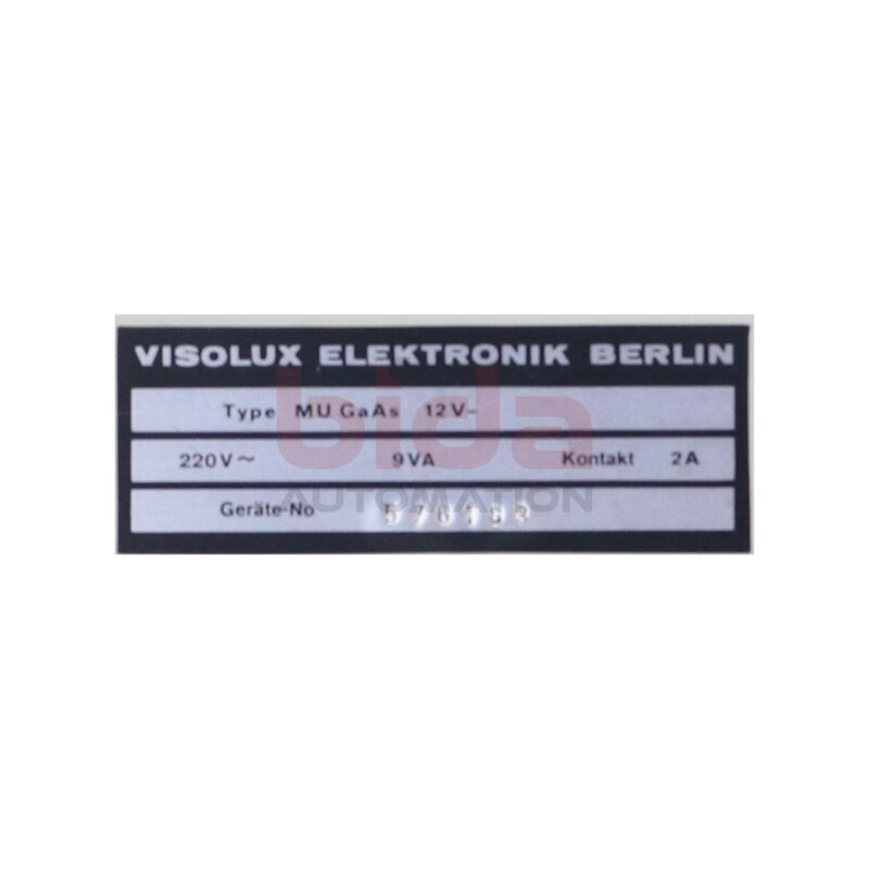 Visolux MU GaAs 12V- Lichtschranken Steuereinheit Light barrier control unit 220V 2A