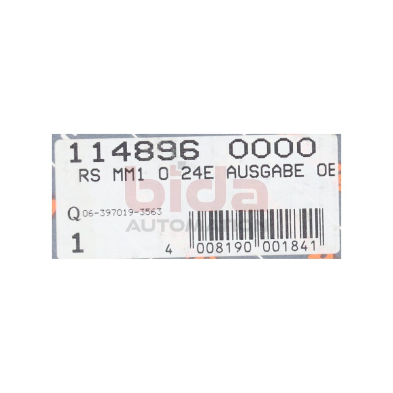 Weidm&uuml;ller RS MM1 0 24E (11489.6) EIngang - /Ausgangsmodul  Input -/ Output Module