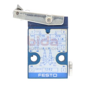 Festo LS-3-1/8 (2186) Serie 1282 Kipphebelventil Toggle...