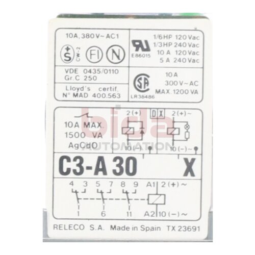 Releco C3-A 30 X  Serie MR-C Power Relais Power Relay