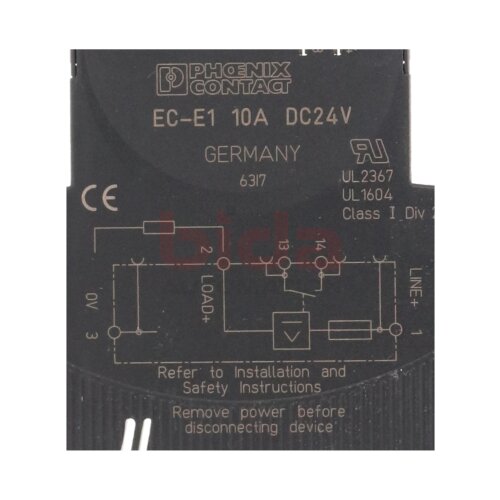 Phoenix Contact EC-E1 10A DC24V 0903030 Elektronischer Ger&auml;teschutzschalter Electronic Device Ciruit Breaker