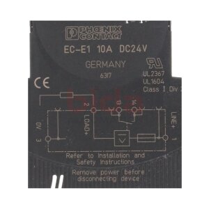Phoenix Contact EC-E1 10A DC24V 0903030 Elektronischer...