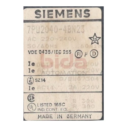 Siemens 7PU2040-4BN23 Zeitrelais Time Relay