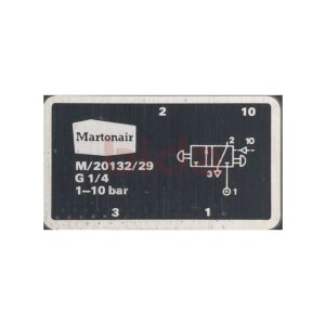 Martonair M/20132/29 Pneumatik Ventil Pneumatic Valve