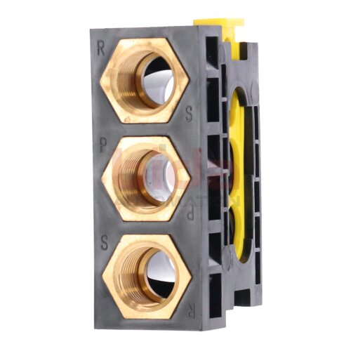 Rexroth 898 500 390 2 Anschlussplatte Pneumatischer Verteiler Pneumatic Manifold End Plate