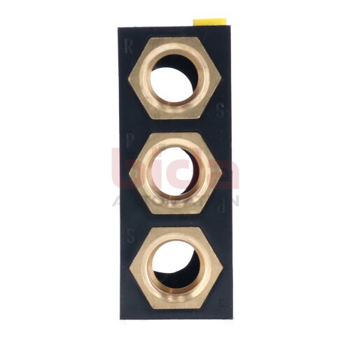 Rexroth 898 500 390 2 Anschlussplatte Pneumatischer Verteiler Pneumatic Manifold End Plate