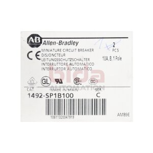 Allen-Bradley 1492-SP1B100 Leistungsschutzschalter...