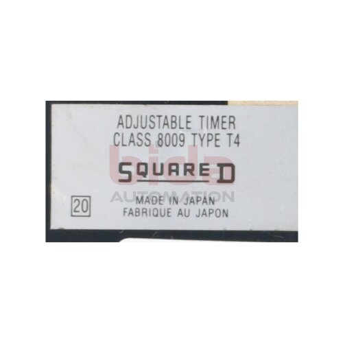 Square D Class 8009 Type T4 Einstellbarer Timer  Adjustable Timer