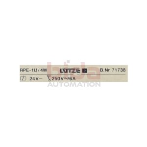 Lütze RPE-1U/4W Relaissockel Relay Socket