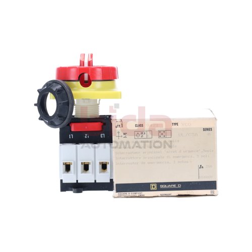 Square D CLASS 9421 TYPE VC0 Nothauptschalter Emergency Main Switch