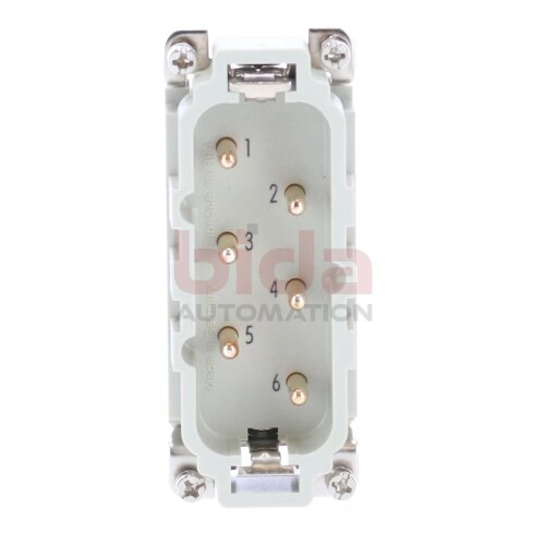 Harting HAN 6 HSB-STI Stifteinsatz Buchseneinsatz Pin Insert Socket Insert