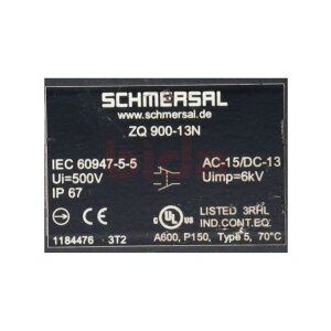 Schmersal ZQ 900-13N 8 101184476 Seilzug Notschalter...